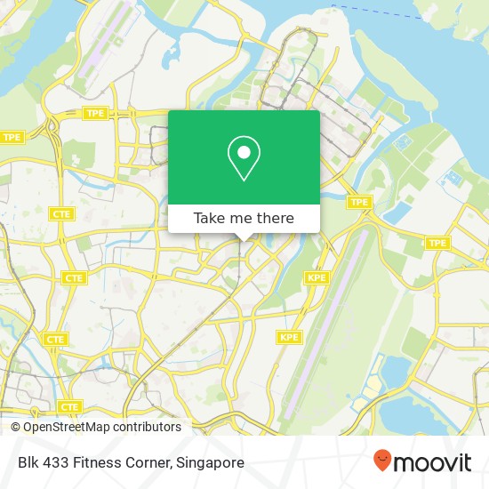 Blk 433 Fitness Corner map