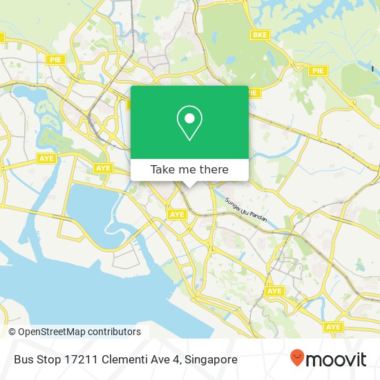 Bus Stop 17211 Clementi Ave 4 map
