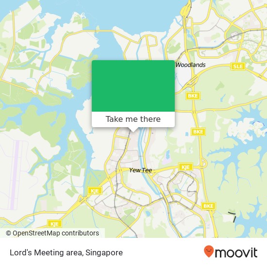 Lord's Meeting area map