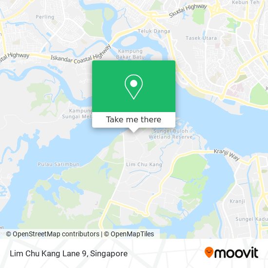 Lim Chu Kang Lane 9 map