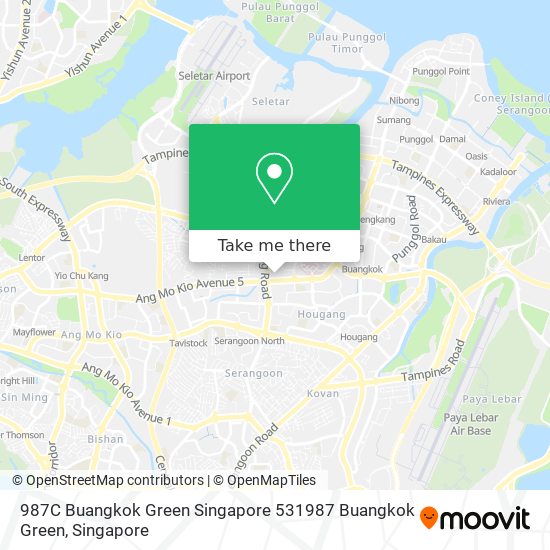 987C Buangkok Green Singapore 531987 Buangkok Green地图