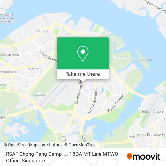 RSAF Chong Pang Camp ㅡ 18DA MT Line MTWO Office地图