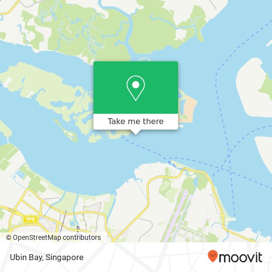 Ubin Bay map