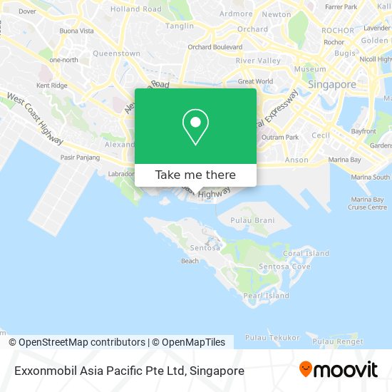 Exxonmobil Asia Pacific Pte Ltd map