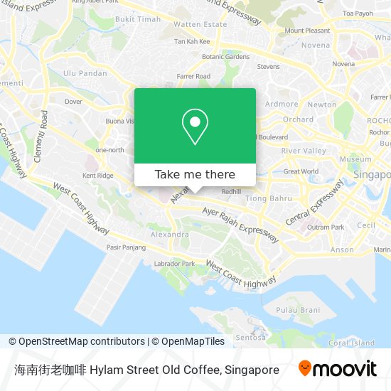 海南街老咖啡 Hylam Street Old Coffee地图