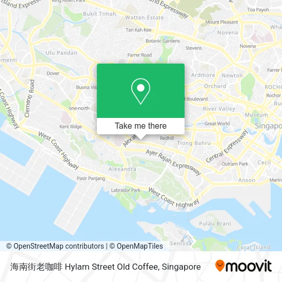 海南街老咖啡 Hylam Street Old Coffee map