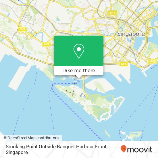 Smoking Point Outside Banquet Harbour Front map