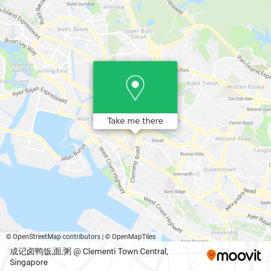 成记卤鸭饭,面,粥 @ Clementi Town Central map