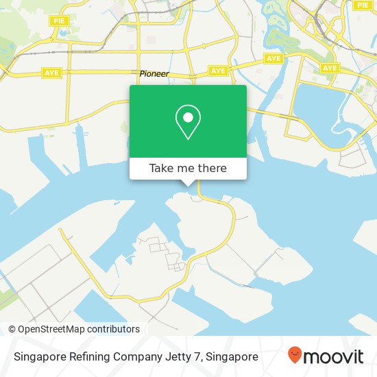 Singapore Refining Company Jetty 7 map