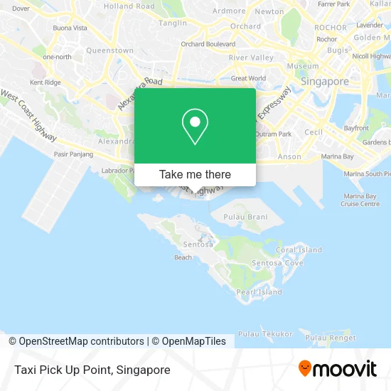 Taxi Pick Up Point map