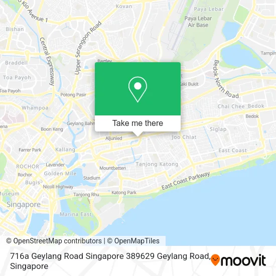 716a Geylang Road Singapore 389629 Geylang Road地图