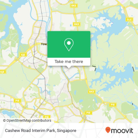 Cashew Road Interim Park map