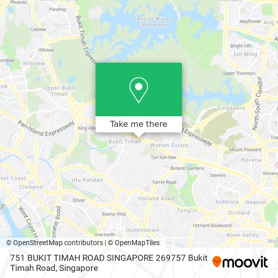 751 BUKIT TIMAH ROAD SINGAPORE 269757 Bukit Timah Road map