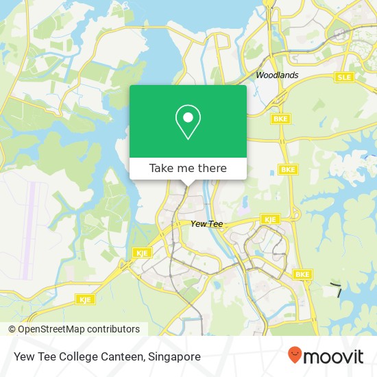 Yew Tee College Canteen map