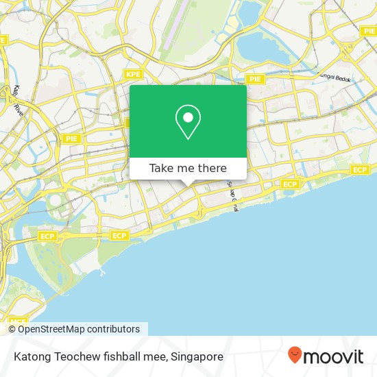 Katong Teochew fishball mee map