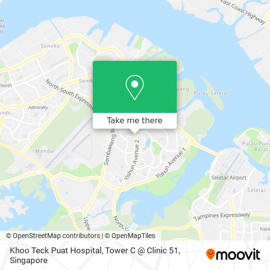 Khoo Teck Puat Hospital, Tower C @ Clinic 51 map
