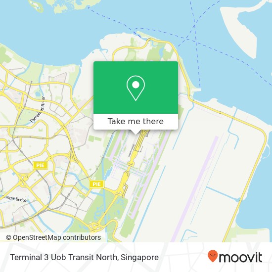 Terminal 3 Uob Transit North map