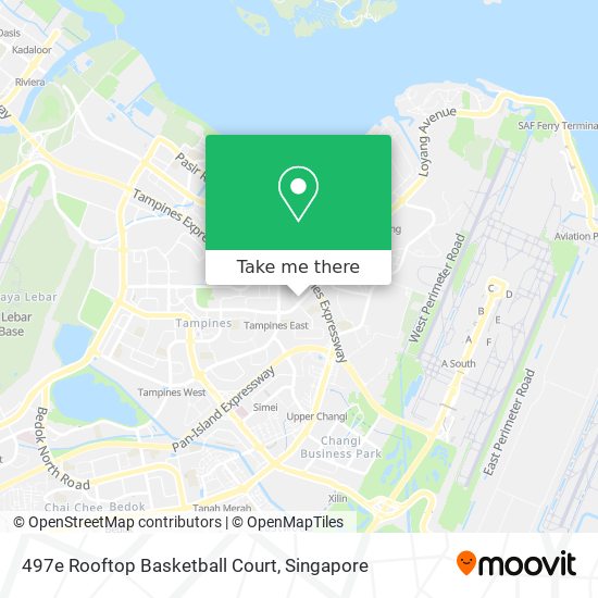 497e Rooftop Basketball Court map