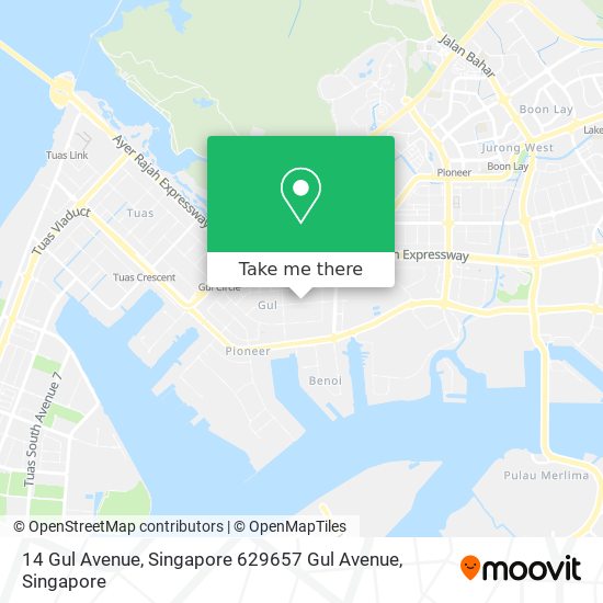 14 Gul Avenue, Singapore 629657 Gul Avenue地图