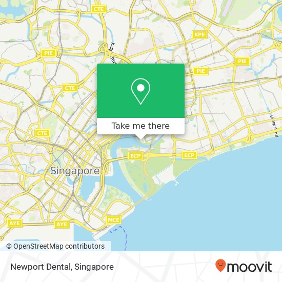 Newport Dental map