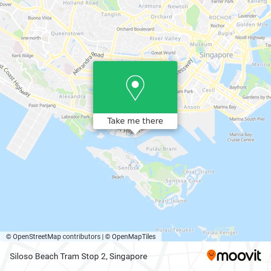 Siloso Beach Tram Stop 2地图