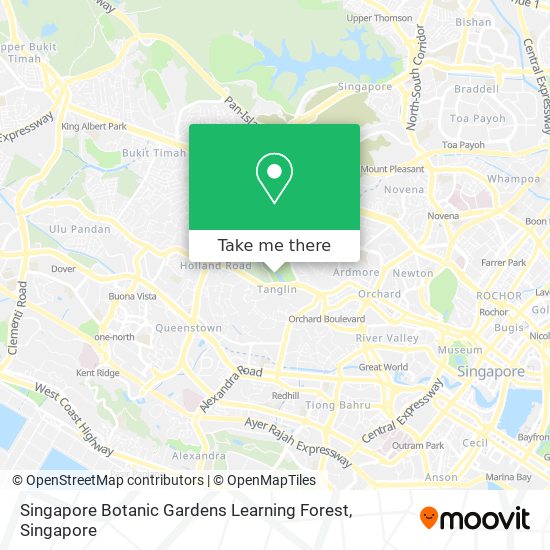 Singapore Botanic Gardens Learning Forest map