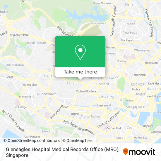 Gleneagles Hospital Medical Records Office (MRO) map