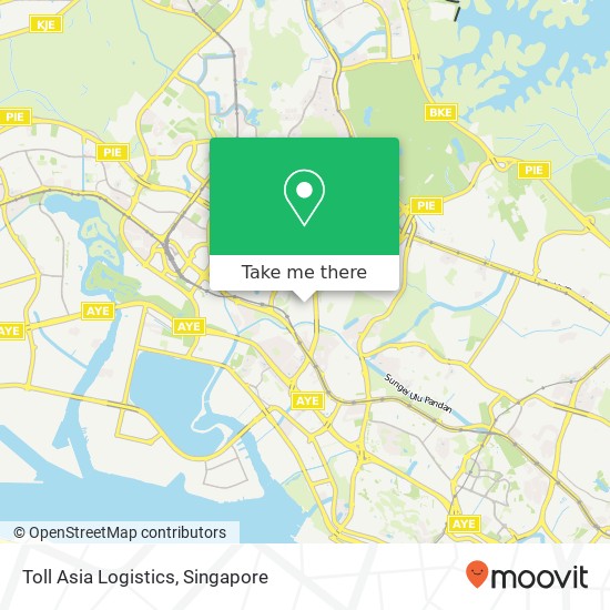 Toll Asia Logistics map