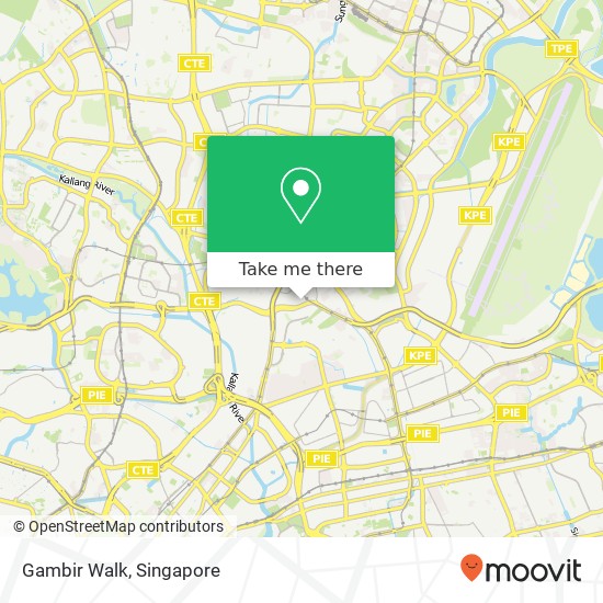 Gambir Walk map