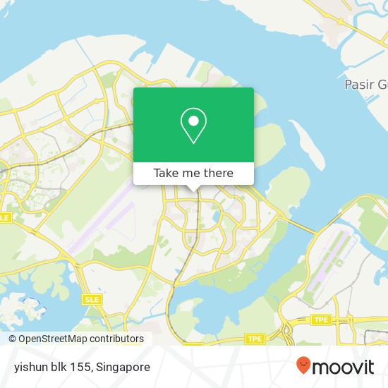 yishun blk 155地图