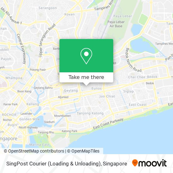 SingPost Courier (Loading & Unloading)地图