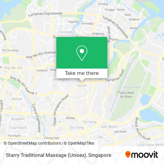 Starry Traditional Massage (Unisex) map