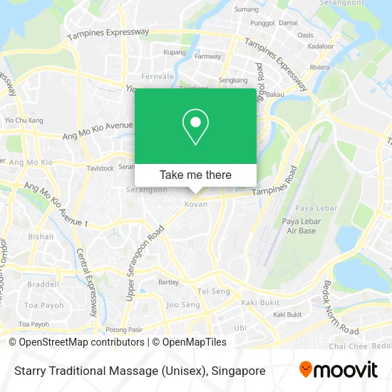 Starry Traditional Massage (Unisex) map