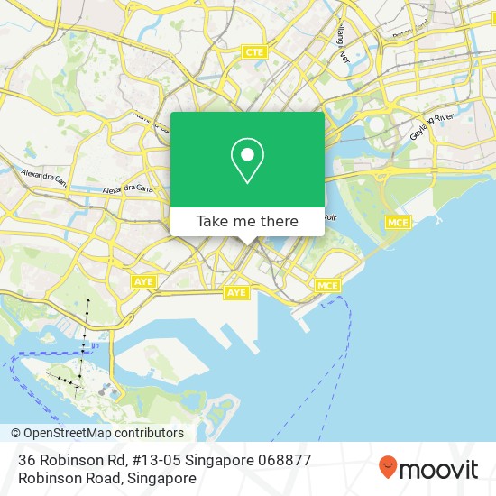 36 Robinson Rd, #13-05 Singapore 068877 Robinson Road地图