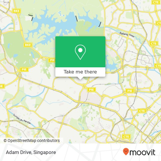 Adam Drive map