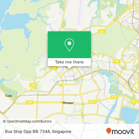 Bus Stop Opp Blk 734A map