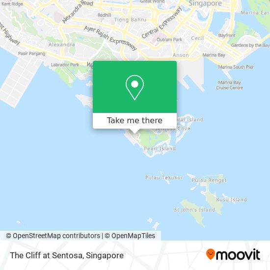 The Cliff at Sentosa map