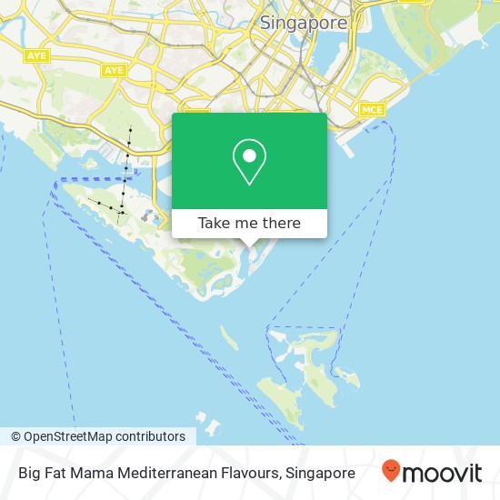 Big Fat Mama Mediterranean Flavours, Singapore map