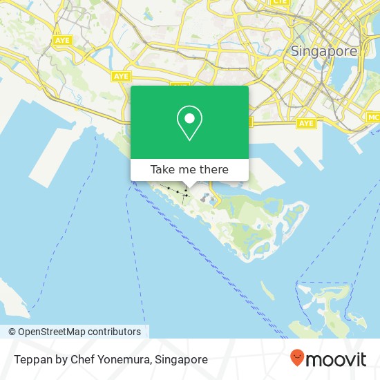 Teppan by Chef Yonemura, 8 Sentosa Gtwy Singapore 098269地图