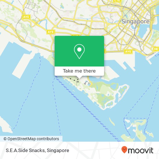 S.E.A.Side Snacks, 8 Sentosa Gtwy Singapore 098269地图