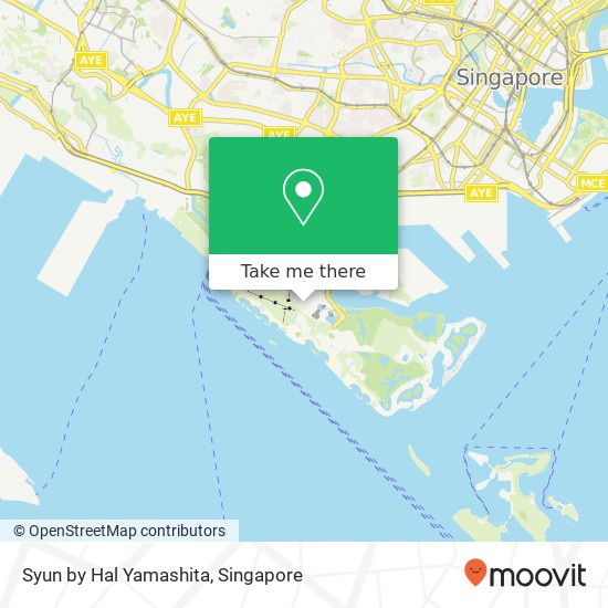 Syun by Hal Yamashita, Singapore map