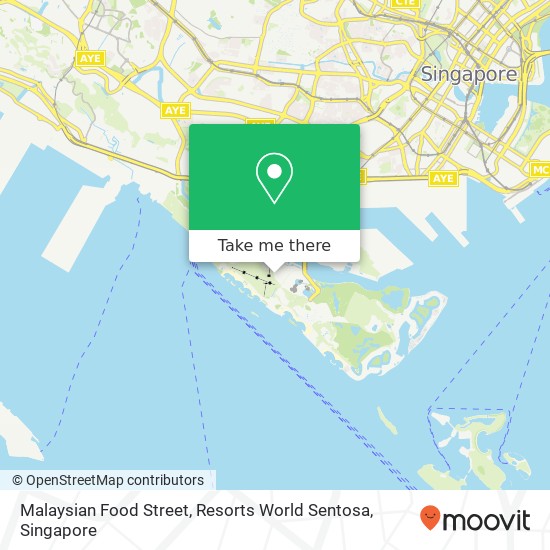 Malaysian Food Street, Resorts World Sentosa, 8 Sentosa Gtwy Singapore map