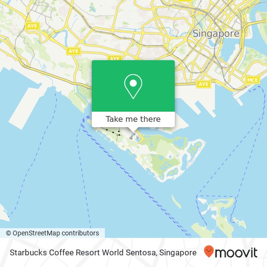 Starbucks Coffee Resort World Sentosa, 26 Sentosa Gtwy Singapore 098138地图