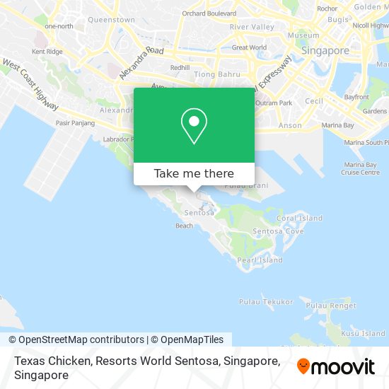 Texas Chicken, Resorts World Sentosa, Singapore map