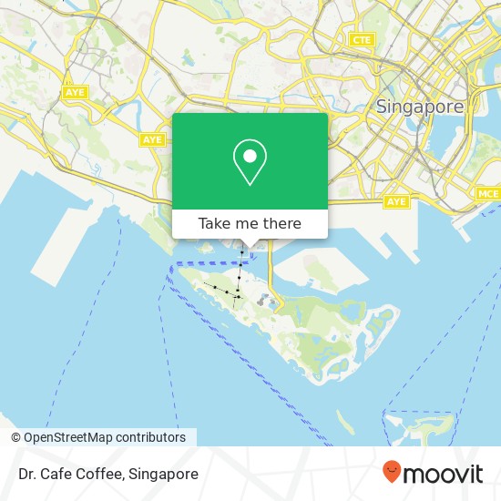 Dr. Cafe Coffee, Singapore map