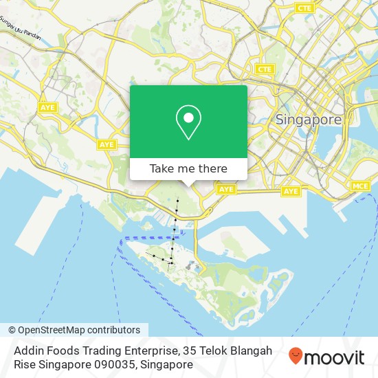 Addin Foods Trading Enterprise, 35 Telok Blangah Rise Singapore 090035 map