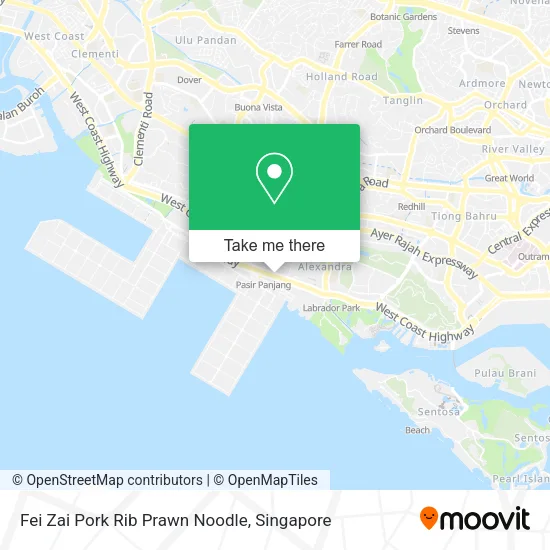 Fei Zai Pork Rib Prawn Noodle map