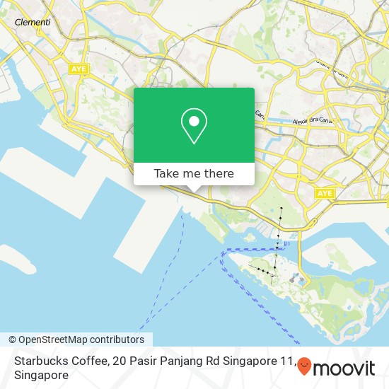 Starbucks Coffee, 20 Pasir Panjang Rd Singapore 11地图