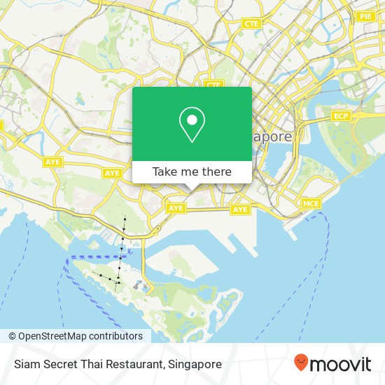 Siam Secret Thai Restaurant, Kg Bahru Rd Singapore map