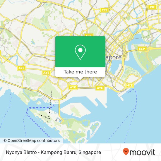 Nyonya Bistro - Kampong Bahru, Kg Bahru Rd Singapore map